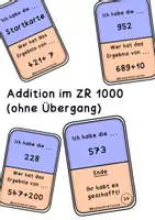 Vorschau - Spiele - Spiel: Ich habe... Wer hat? Addition ZR 1000 ohne Übergang - Deckblatt