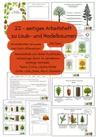 Vorschau - Arbeitsblätter - Arbeitsheft Laub- und Nadelbäume - Deckblatt