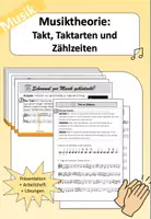 Vorschau - Unterrichtsreihen - Musiktheorie: Takt, Taktarten und Zählzeiten - Deckblatt