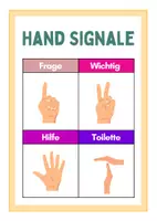 Vorschau - Poster - Handsignale für den Unterricht - Deckblatt