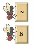 Vorschau - Stationenlernen - Rechtschreibung Fliegenklatschen z/tz, e/ä, k/ck, f/v, i/ie - Deckblatt