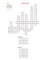anteprima - Esercizi - Cruciverba tabelline - Pagina di copertina