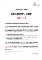Vorschau - Aufgabenkarten - Grundschul-Theater! - Mini-Monologe TIERE 1 - Seite 2