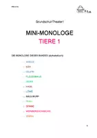 Vorschau - Aufgabenkarten - Grundschul-Theater! - Mini-Monologe TIERE 1 - Seite 3