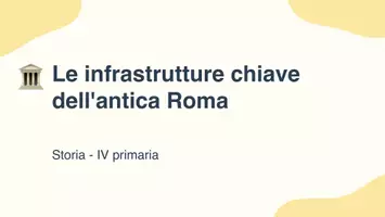 anteprima - Presentazioni / Lavagne - Le infrastrutture romano: Un viaggio nel passato - Presentazione - Pagina 1