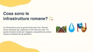 anteprima - Presentazioni / Lavagne - Le infrastrutture romano: Un viaggio nel passato - Presentazione - Pagina 2