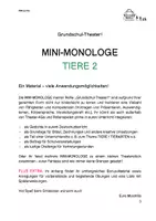 Vorschau - Aufgabenkarten - Grundschul-Theater! - Mini-Monologe TIERE 2 - Seite 2