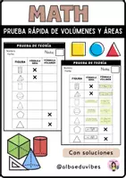 Vista previa - Evaluación - Fórmulas de Volúmenes y Áreas ( examen ) - Portada