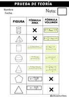 Vista previa - Evaluación - Fórmulas de Volúmenes y Áreas ( examen ) - página 2