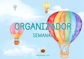 Vista previa - Hojas de trabajo - Organizador semanal - Portada
