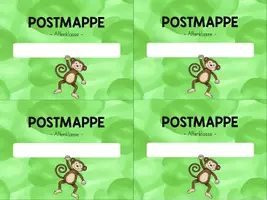Vorschau - Anderer Materialtyp - Affenklasse - Etikett Postmappe - Seite 2