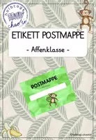 Vorschau - Anderer Materialtyp - Affenklasse - Etikett Postmappe - Deckblatt