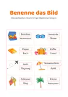 Vorschau - Spiele - Wortschatz Urlaub - Seite 1