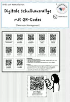 Vorschau - Stationenlernen - Digitale Schulhausrallye mit QR-Codes - Deckblatt