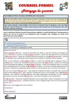 Vista previa - Hojas de trabajo - COURRIEL FORMEL – NETTOYAGE DU QUARTIER (Conjugaison) - página 3