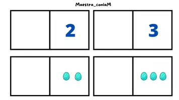 anteprima - Flashcard - CARTE FACILITATE PER L'ASSOCIAZIONE NUMERI - QUANTITA' - Pagina 1