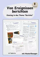Vorschau - Arbeitsblätter - Materialpaket: Berichte - Seite 1