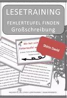 Vorschau - Fördermaterial/Inklusion - Shirin David Spezial: Fehlerteufel Lesekarten Großschreibung - Deckblatt