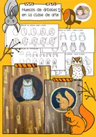 Vista previa - Hojas de trabajo - Proyecto de arte de otoño – Troncales de árboles creativas con animales - Portada