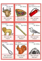 Vorschau - Spiele - Lesespiel - Wörter mit Ö/ö - Ich habe ... Wer hat ..? in zwei Versionen - Seite 2