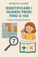 anteprima - Schede informative - Identificare i numeri primi fino a 100 - Pagina di copertina