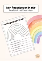 Vorschau - Arbeitsblätter - Der Regenbogen in mir - Arbeitsblatt und Einsatzideen - Deckblatt