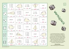Vorschau - Spiele - Umfang und Flächeninhalt von DREIECKEN - Spiel - Seite 3