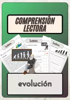 Vista previa - Hojas de trabajo - Comprensión lectora – evolución + soluciones - Portada