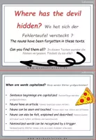Vorschau - Arbeitsblätter - DaF/DaZ Englisch: Kochen/Pizza Spezial: Fehlerteufel Lesekarten Doppelkonsonanten - Seite 2