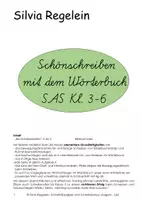 Vorschau - Arbeitsblätter - Schönschreiben mit dem Wörterbuch SAS Kl. 3-6 - Deckblatt