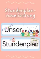 Vorschau - Poster - Stundenplan: Visualisierung im Klassenraum - Deckblatt