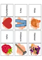 Vorschau - Spiele - Domino Buchstabe H - Bastelvorlage - DaZ/DaF, Deutsch (Wortschatz) - Seite 3
