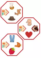 Vorschau - Mal- und Bastelvorlagen - Finde den Zwilling Buchstabe H - DaZ/DaF, Deutsch (Grundschule) Kartenspiel - Seite 2