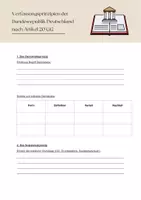 Vorschau - Arbeitsblätter - Verfassungsprinzipien (Stamm- und Expertengruppen) - Deckblatt