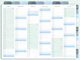 Vorschau - Lehrpläne/Lehrermaterial - Digitaler Schulplaner 2025/2026 für Lehrer:innen – Ferien & Feiertage NRW – GoodNotes geeignet - Seite 2