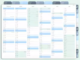 Vorschau - Lehrpläne/Lehrermaterial - Digitaler Schulplaner 2025/2026 für Lehrer:innen – Ferien & Feiertage NRW – GoodNotes geeignet - Seite 3