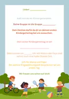 Vorschau - Anderer Materialtyp - Willkommensbrief Kindergartenkind - Deckblatt
