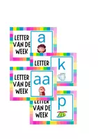 Voorbeeld - letter van de week - Voorblad