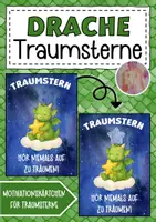 Vorschau - Anderer Materialtyp - Drachenklasse Motivationskärtchen mit Traumstern - Deckblatt