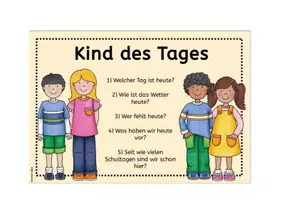 Vorschau - Präsentationen/Tafelbilder - Kind des Tages: Moderationkarten ohne Klassentier - Seite 3