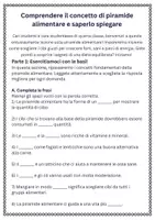 anteprima - Schede informative - Comprendere il concetto di piramide alimentare e saperlo spiegare sd - Pagina 1