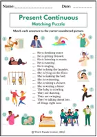 Vorschau - Spiele - Present Continuous Worksheets and Puzzles - Seite 3