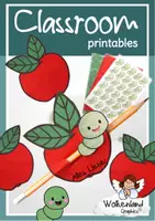 Vorschau - Mal- und Bastelvorlagen - Apfel Geschenk basteln: Bastelvorlage für Schulanfang, Abschied & Herbst Klasse 1-4 (Kunstunterricht / Bleistift-Deko / Grundschule) - Deckblatt