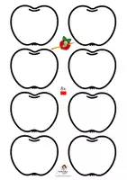 Vorschau - Mal- und Bastelvorlagen - Apfel Geschenk basteln: Bastelvorlage für Schulanfang, Abschied & Herbst Klasse 1-4 (Kunstunterricht / Bleistift-Deko / Grundschule) - Seite 2