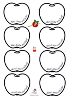 Vorschau - Mal- und Bastelvorlagen - Apfel Geschenk basteln: Bastelvorlage für Schulanfang, Abschied & Herbst Klasse 1-4 (Kunstunterricht / Bleistift-Deko / Grundschule) - Seite 3