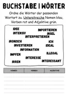 Vorschau - Lehrpläne/Lehrermaterial - Wortarten Buchstabe I - DaZ/DaF, Deutsch (Nomen, Verben, Adjektive) - Seite 3