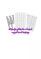 Voorbeeld - letterkaartjes, getalbeelden en tienkaart aangepast formaat bankdoosje - Voorblad