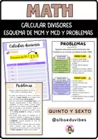 Vista previa - Hojas de trabajo - MCM Y MCD / Divisores - Portada