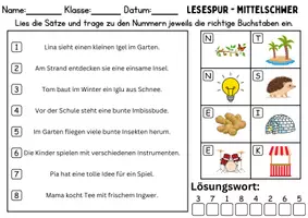 Vorschau - Spiele - Lesespur / Leserätsel Thema Buchstabe I - DaZ/DaF, Deutsch - Seite 2