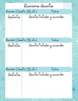 Vista previa - Para docentes: organización, planificación y formación - Plantilla Reuniones docentes escuela - Portada